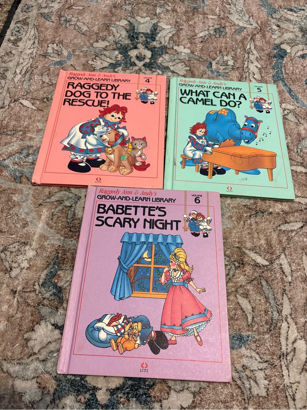 Vintage Raggedy Ann & Andy’s Grow and Learn Library Books volume 4 5 and 6